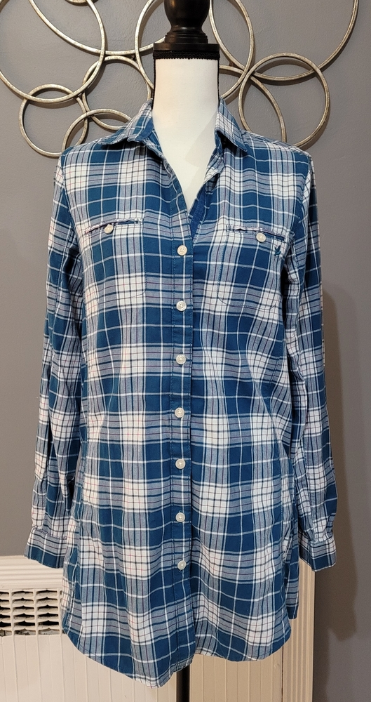Aerie Long Sleeve Flannel Shirt